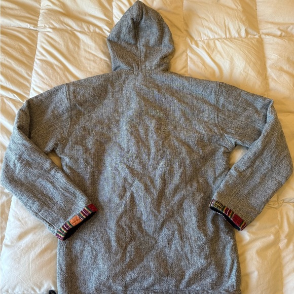 Gray Hooded sweatshirt with Multicolor Accents for the better sweater - Picture 5 of 10